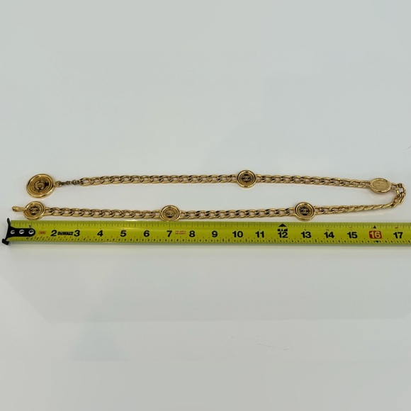 CHANEL ICONIC GOLD METAL CHAIN CC MEDALLION ADJUSTABLE BELT - Picture 17 of 17